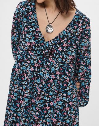 Vestido H&M floral Talla S