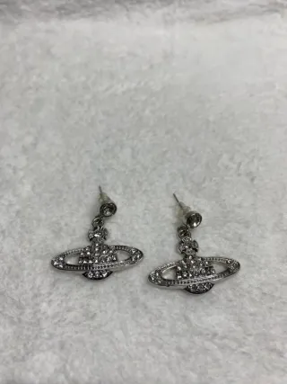 Pendientes Orb Plateado