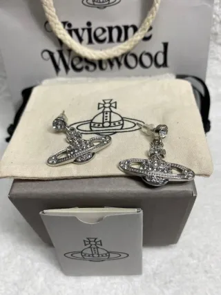 Pendientes Orb Plateado