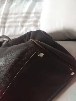 Bolso Purificación García Piel Marrón