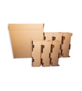 13 unidades. Cajas para 6 botellas + protector