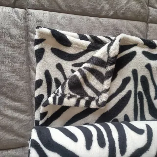 Coperta Plaid Singolo Zebrato 120x160cm