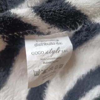 Coperta Plaid Singolo Zebrato 120x160cm