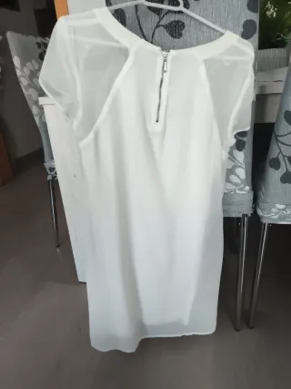 Vestido Desigual blanco y amarillo