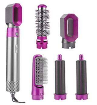 Cepillo para el Pelo 5 en 1 Multistyler Gris/Rosa