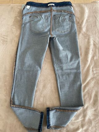 Pantalón tejano azul mujer