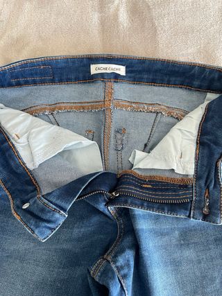 Pantalón tejano azul mujer