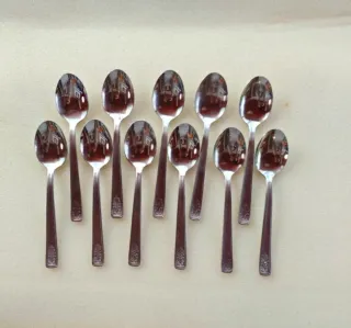 Set 11 cucchiaini da caffè in acciaio inox