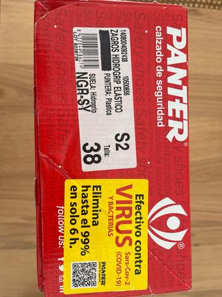 Zapatos de seguridad Panter Talla 38