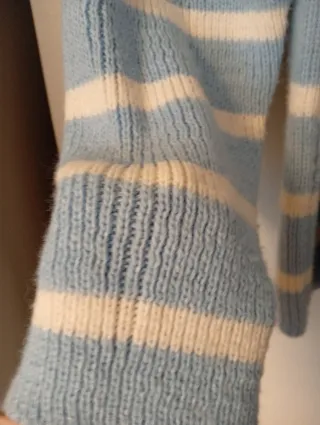 Jersey rayas azul y blanco mujer