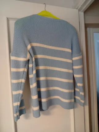 Jersey rayas azul y blanco mujer