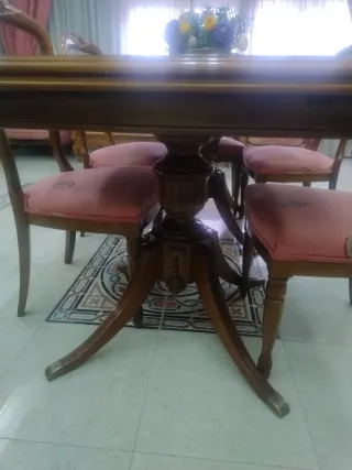 Conjunto de salón floral rosa