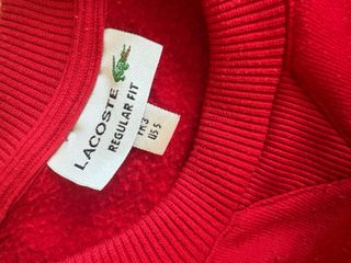 Conjunto deportivo Lacoste rojo