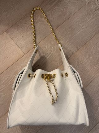 Borsa Chanel CC 25 Oro Bianco