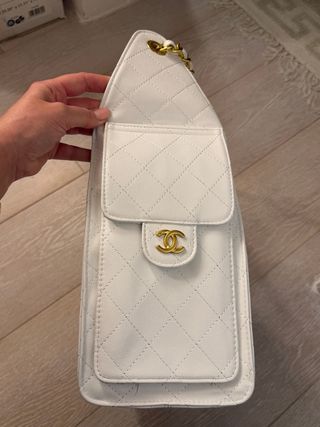 Borsa Chanel CC 25 Oro Bianco