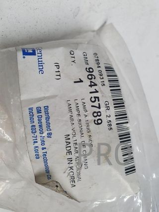 piloto Chevrolet aveo aleta nuevo