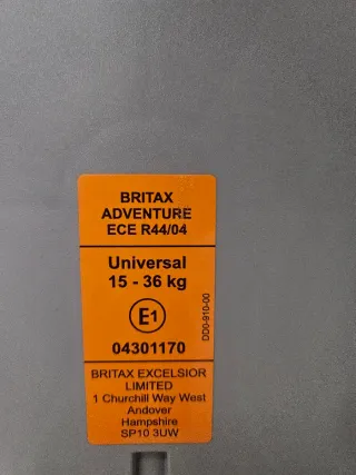 Silla coche Britax Römer negra