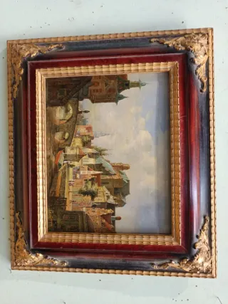 Dipinto su tavola: Paesaggio Veneziano