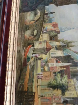 Dipinto su tavola: Paesaggio Veneziano