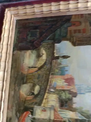 Dipinto su tavola: Paesaggio Veneziano