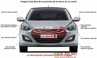 Faro Delantero Izquierdo FORD FOCUS año 2014