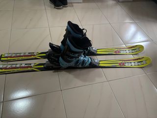 Esquís Volkl Race Tiger junior y botas Lange