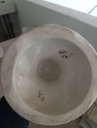 Coppia Vasi Porcellana Oro e Bianco