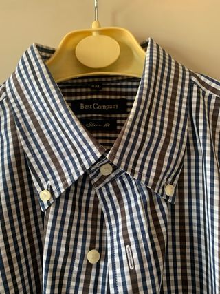 Camicia uomo Best Company slim fit XXL puro cotone