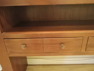 Mueble de entrada y 2 espejos madera