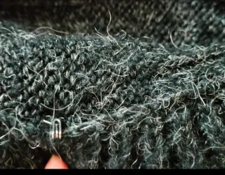 Cappottino/Cardigan nero con rouches