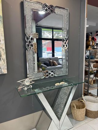 Entradita Cristal y Espejo Brillo