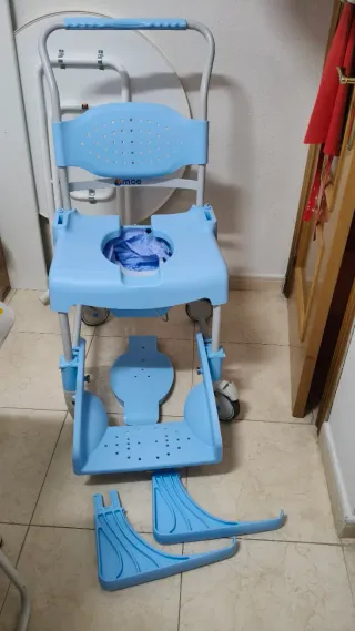 Silla ruedas váter ducha