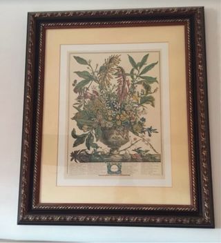 Juego de 4 cuadros de flores