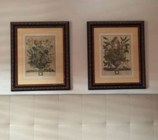 Juego de 4 cuadros de flores