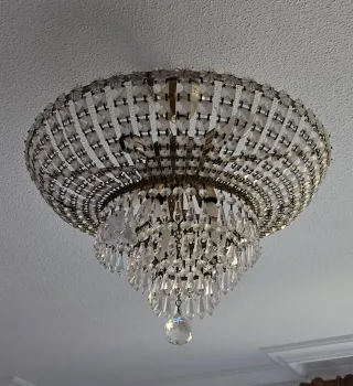 Lámpara de techo colgante de cristal