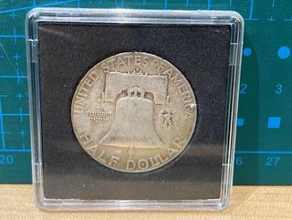 Moneda Plata 1/2 Dollar Franklin 1951