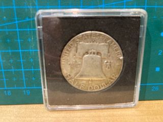 Moneda Plata 1/2 Dollar Franklin 1951