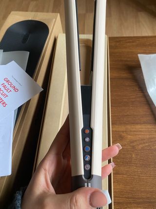 Piastra per capelli Dyson Airstrait rosa oro, nuova