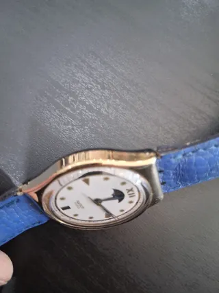 Orologio Swatch 1991 Luna Oro Blu