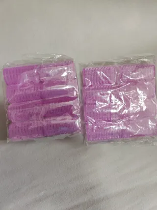 Bigodini con velcro viola