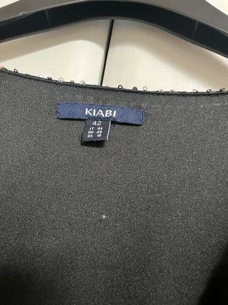 Vestido Kiabi lentejuelas negro y plateado