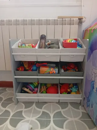 Mueble organizador de juguetes infantil
