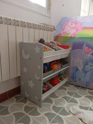 Mueble organizador de juguetes infantil