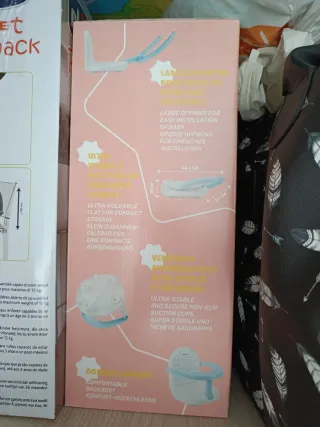 Silla Bañera Bebé Plegable y Segura