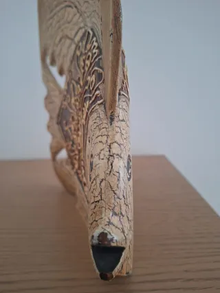 Decorazione etnica pesce in legno