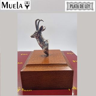 Muela figura de plata cabeza Corzo (11137)