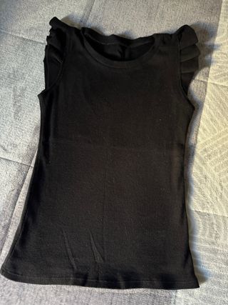 3 Camisetas canalé algodón mujer Talla XS