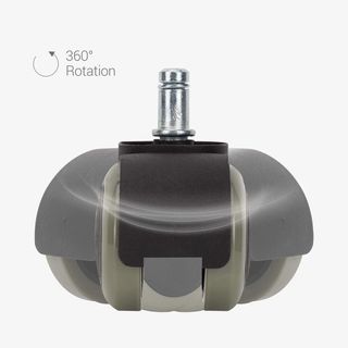 5 Ruedas Silla Oficina 11mm 50mm Diámetro NUEVAS