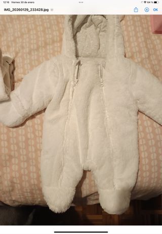 Buzo bebé 0-3 meses blanco