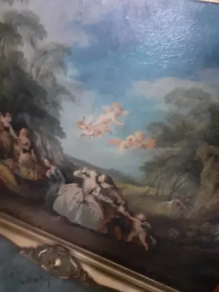 Antiguo cuadro 83x70 cm